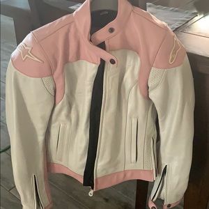 Leather riding jacket